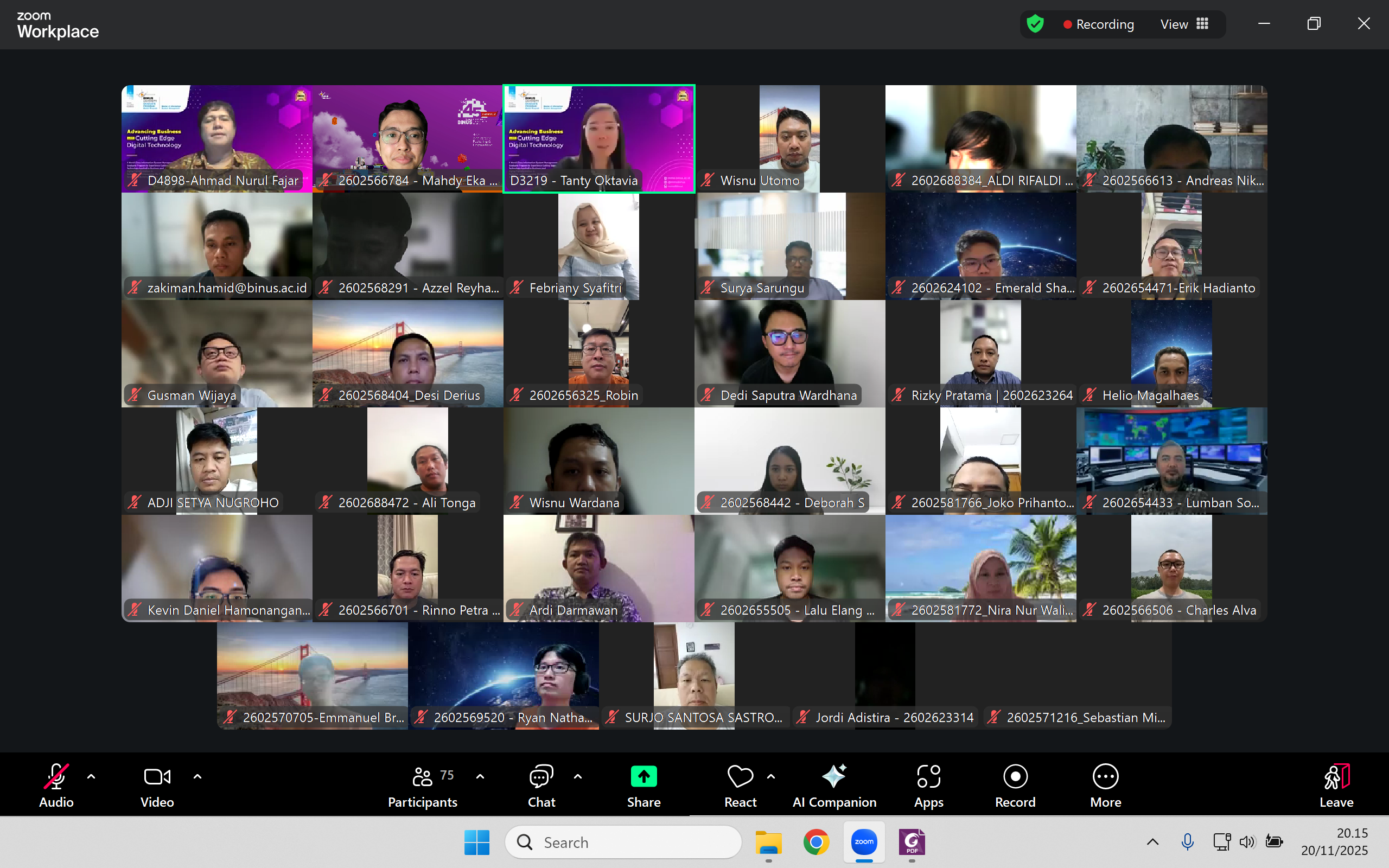 Agenda Penting Mahasiswa MMSI: Menghadiri Temu Prodi Binus Graduate Program